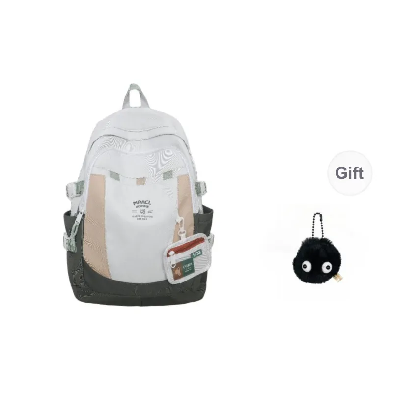 URBAN FOREST Nylon Backpack Unisex Black Red/Purple/Green Blue/Coffee-15