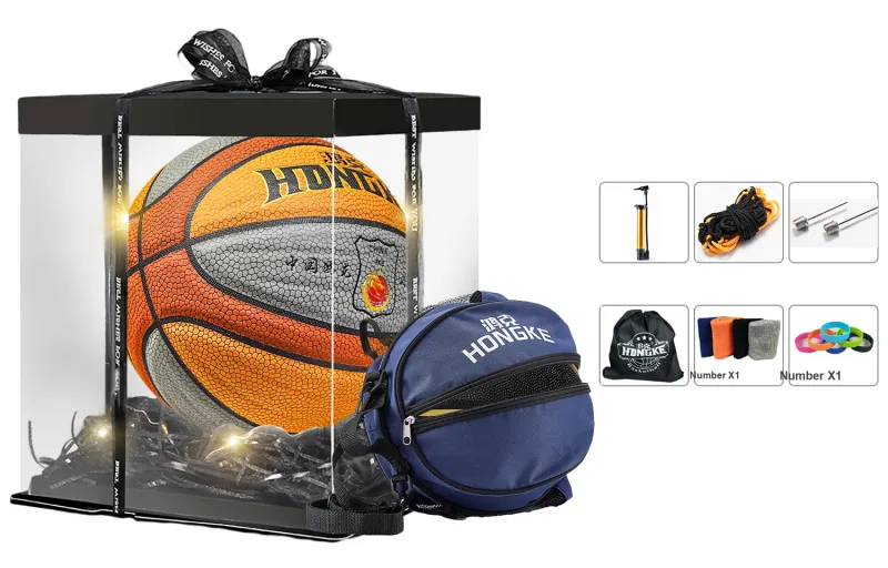 HONGKE Microfiber Leather Basketball Training Unisex-6