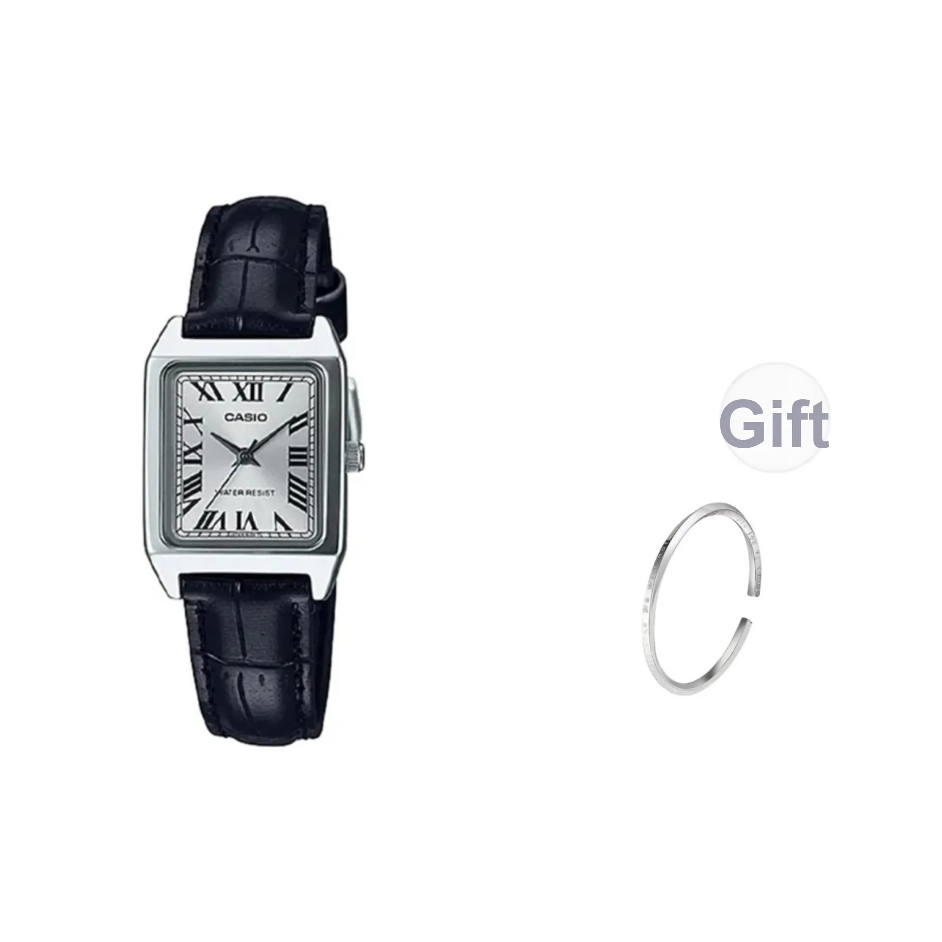 CASIO Кварцевый механизм Часы Женские Белый циферблат