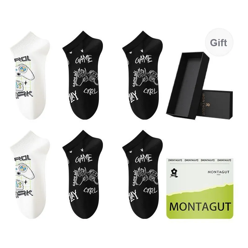 Montagut Ankle Socks Men's 6 Pairs Gift Box Packaged-12