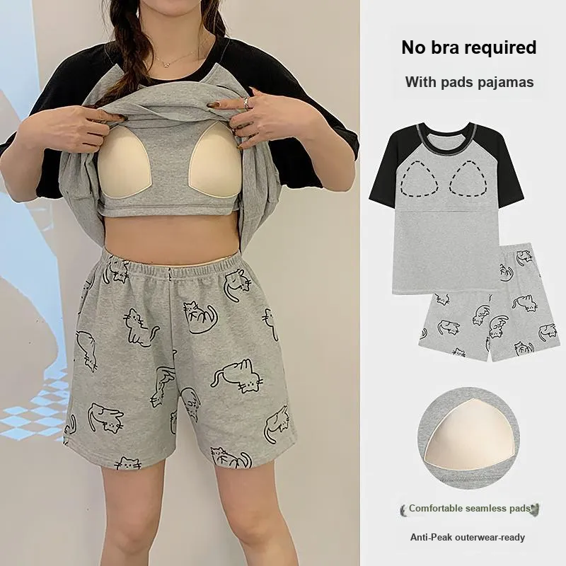 Sleeping Beauty Pajama Set Women's Gray-3