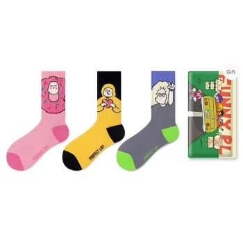 PL Mid Calf Socks Unisex Shopping Bag 3 Pack