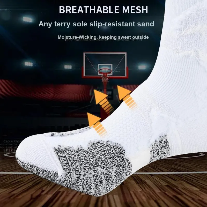 Gentle Welcome Basketball Socks Unisex-1