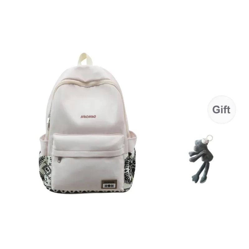KAMLUI Nylon Backpack Regular Unisex White/Gray/Black/Pink/Coffee/Green-0