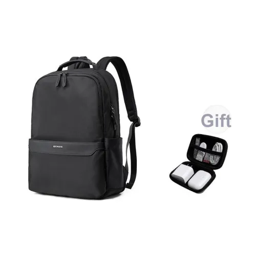 SEPTWOLVES Ткань Студенческий Рюкзак Ноутбук Сумка QPL Унисекс Черный