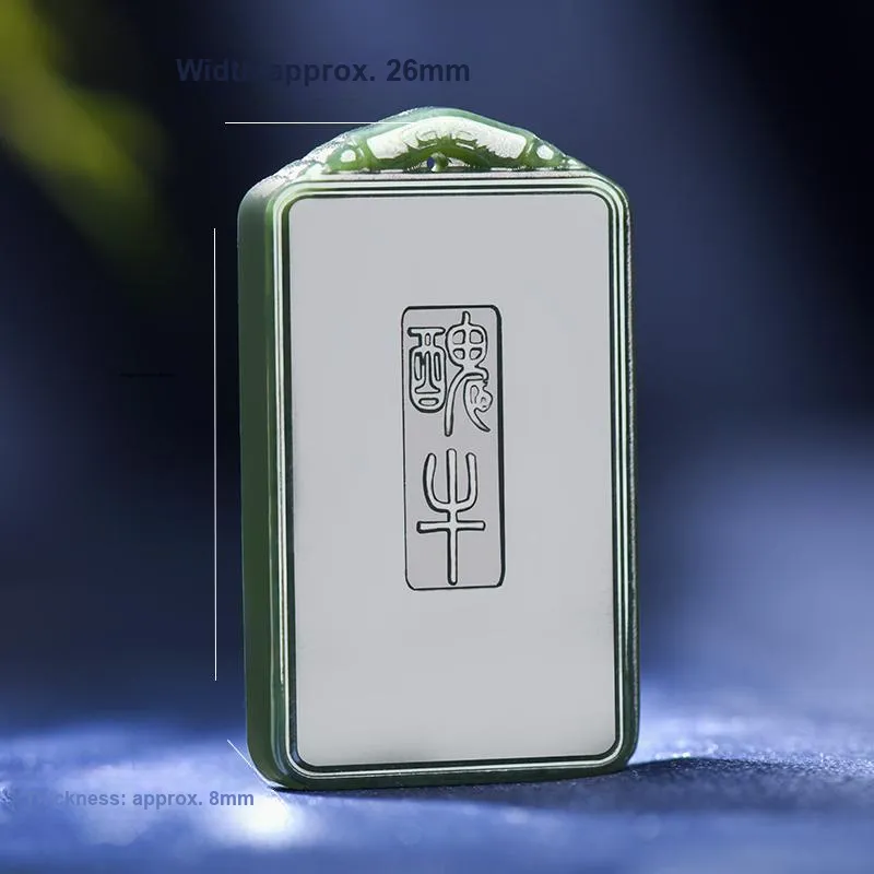 KUNYUYAO Hetian Jade Pendants Green Jade Unisex-7