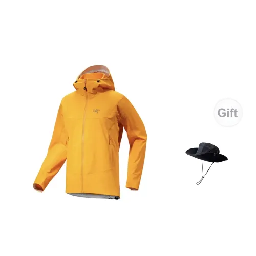 Arcteryx Windbreaker Jackets Men Eggy Orange - Includes Hat