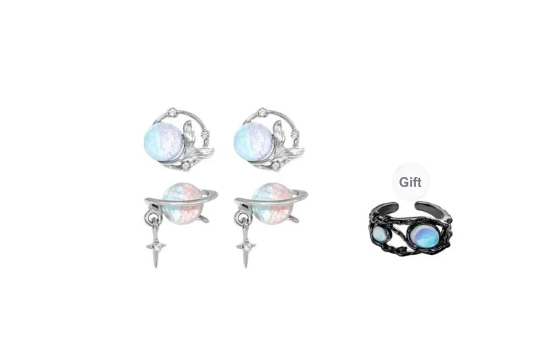Welcome To The Treasure Alloy Earrings Women's-10