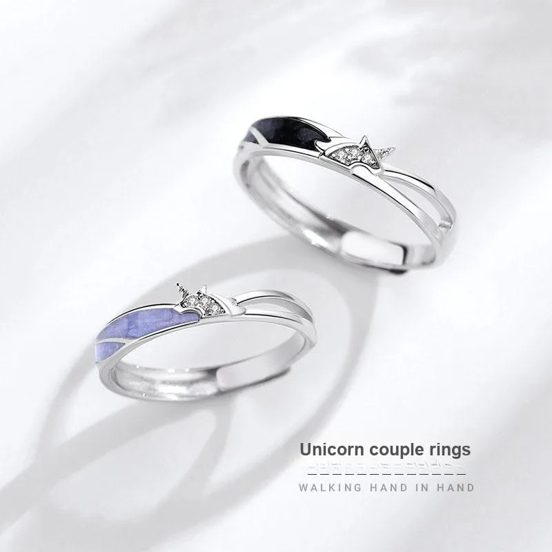 KEMLAIDA 925 Sterling Silver Rings Unisex-1