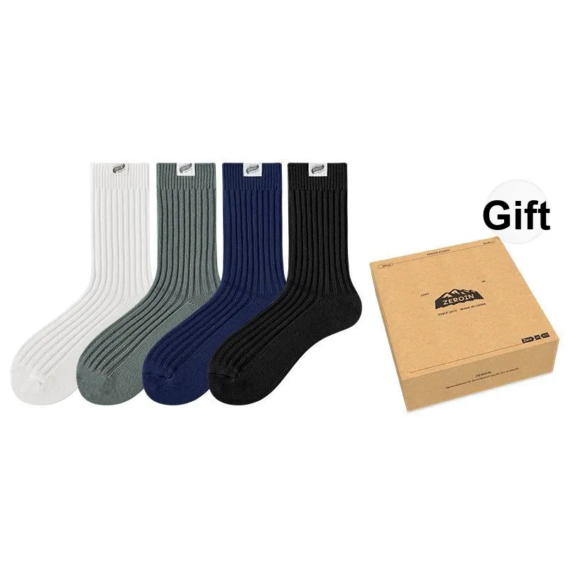ZEROIN Mid Calf Socks Unisex 4 Pack