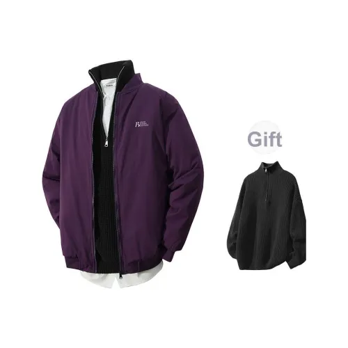 BRUMAIRE Хлопковый пуховик унисекс фиолетовый