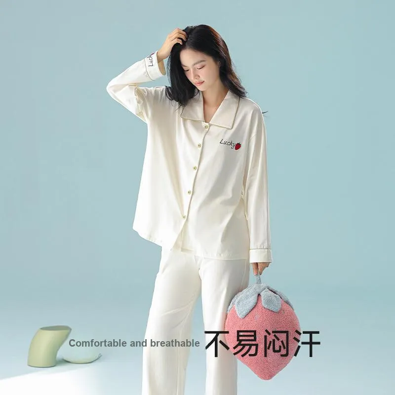 WANANNI Pajama Set Women's White-5