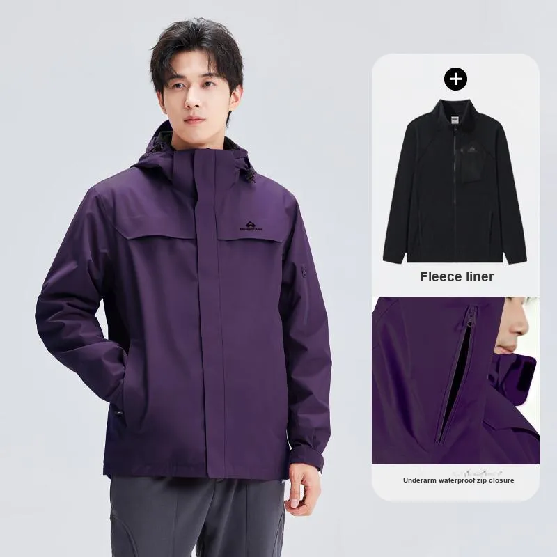 PIONEER CAMP Water-Resistant Windproof Breathable Wear-Resistant Warm Water-Repellent Windbreaker Jacket Unisex-135