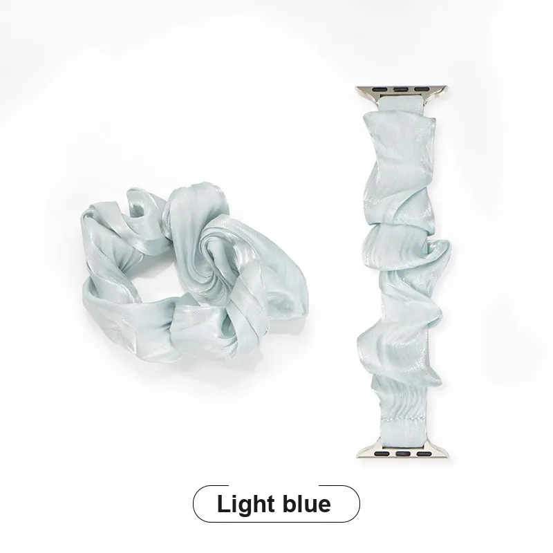 KVZUVUU Apple Compatibility Watch Band Spun Silk Material-3