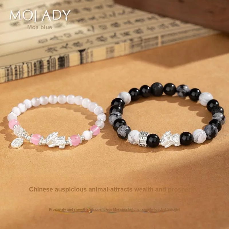 MOLADY Obsidian Bracelets Unisex-5