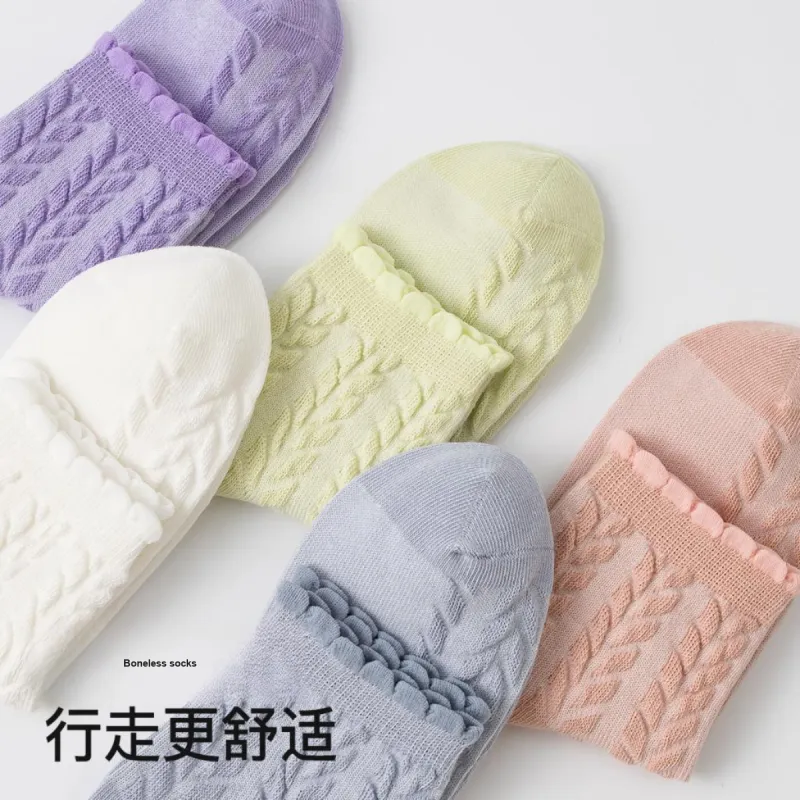 Shuya Mid Calf Socks Women's Box 5 Pack-6