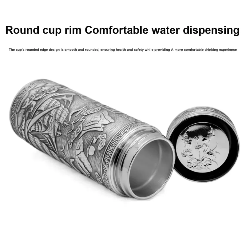 Yu Yin 999 Fine Silver Insulated Cups Men's-1