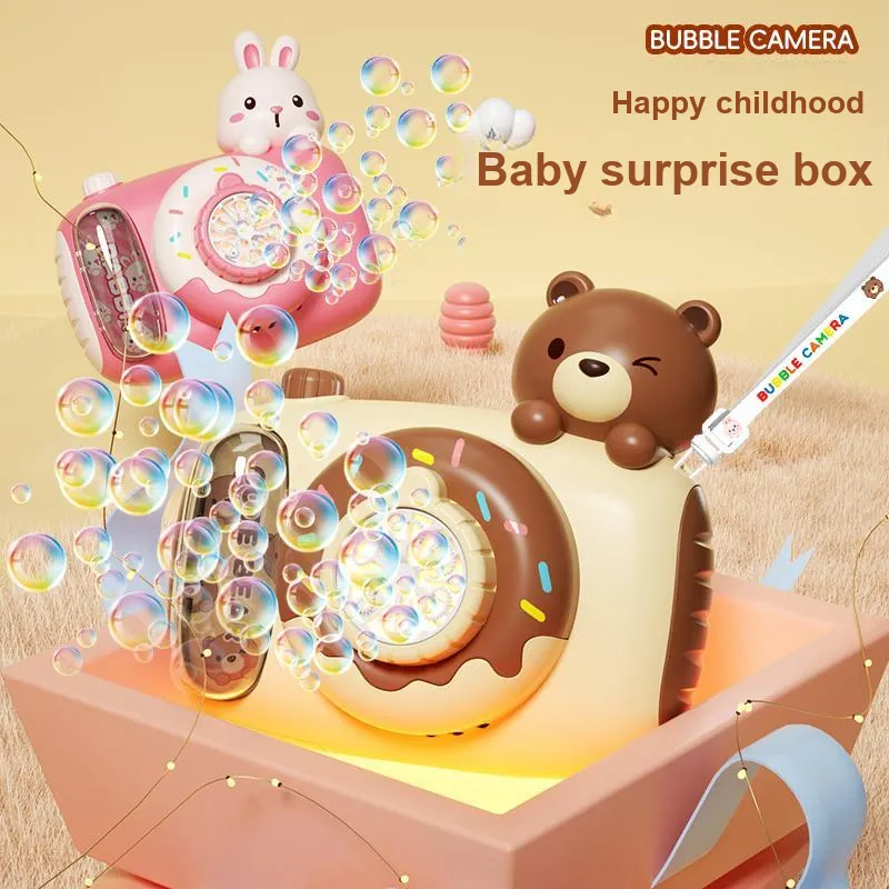 TEMI Fully Automatic Cartoon Camera With Electric Light, Non Leakage Design Bubble Machines-6