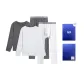 Light Gray+Dark Gray (Box of 2 Sets, Worry-Free Washing and Changing)