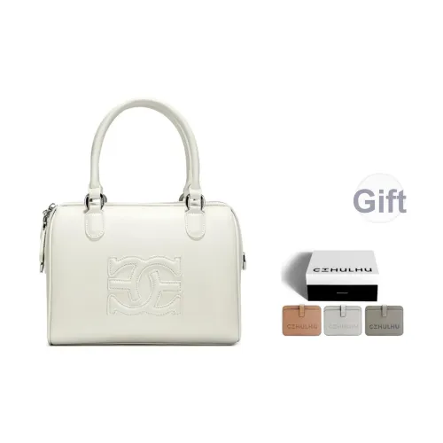 Cthulhu Спилок коровьей кожи Student's Бостонская сумка Сумка на одно плечо Сумка Большая Женская Зеленый Экрю