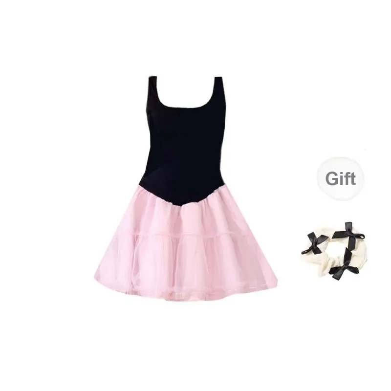 TURN UP Sleeveless Dress Women's Black, Pink & Multicolor-1
