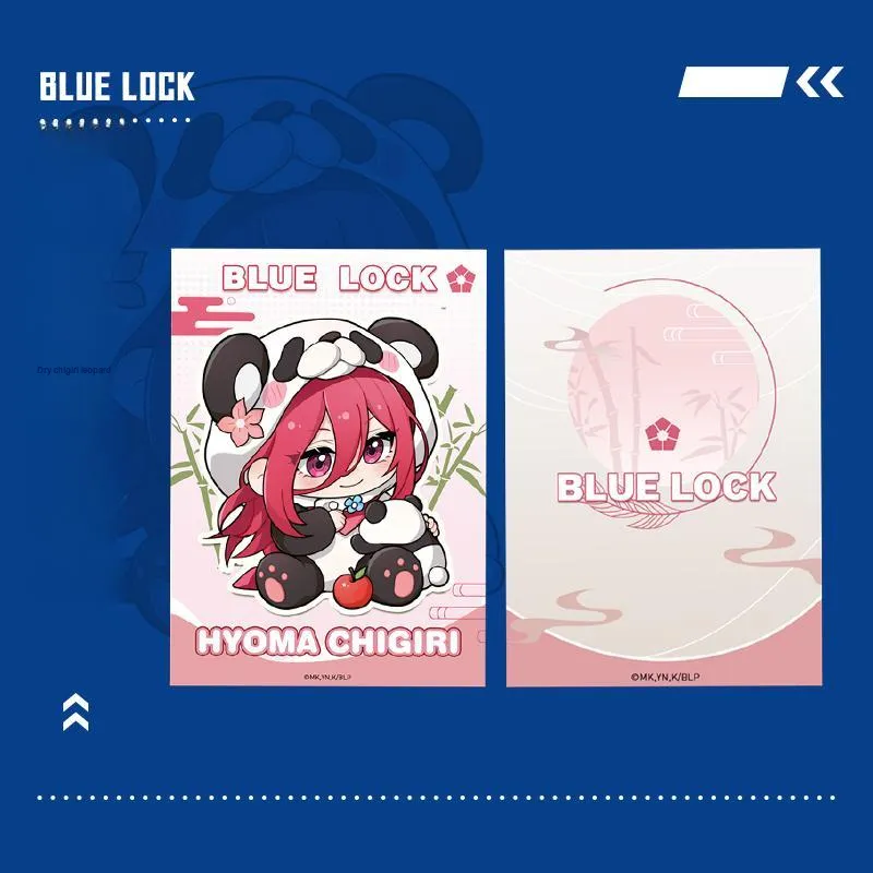 Crooked Melon Production Blue Lock Panda Collection 75mm Double Flash Tin Badge Laser Ticket Polaroid Combo Set Badges-10