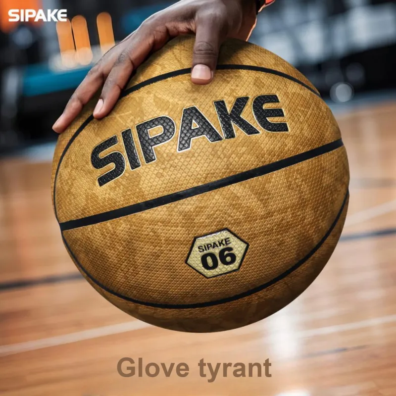 SIPAKESPORT PU Basketball Khaki Size 7 Ball Competition Unisex-4