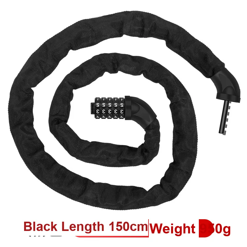 LEACCO Bicycle Locks Anti Pry Water Resistant Anti Rust Protective Coded Lock-5