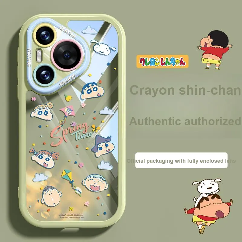 Pin Sai x SHINCHAN Silicone Material Phone Cases For Huawei Pura70Pro/70/Pura Cartoon Cute Style-17