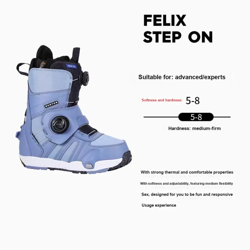 BURTON FELIX STEP ON Single Snowboard Ski Boots Women's-4