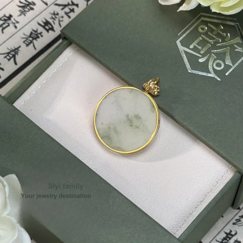 SIYIJIA Glutinous Jade Jadeite Pendants Unisex-2