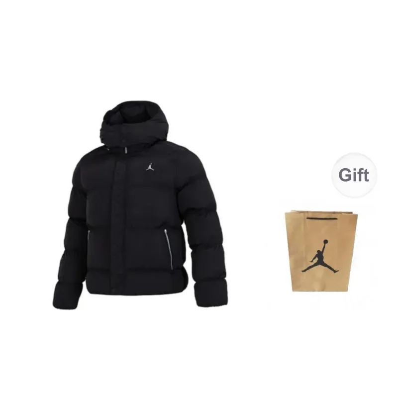 Jordan Down Jacket Unisex Black With Gift Bag-0