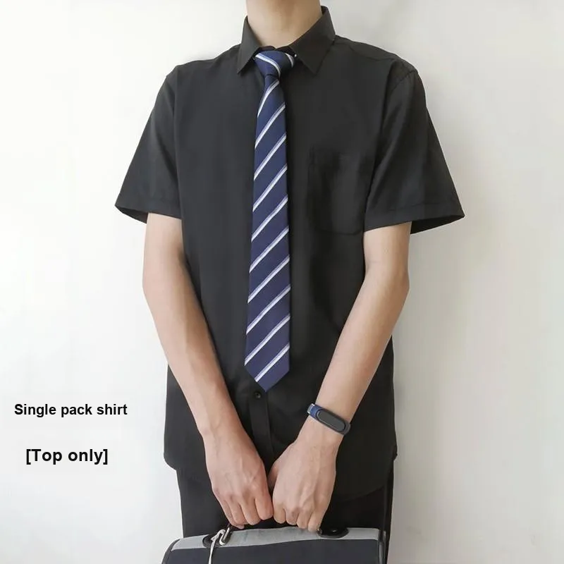 MUCUNSHU Shirt Men's Little Black-2
