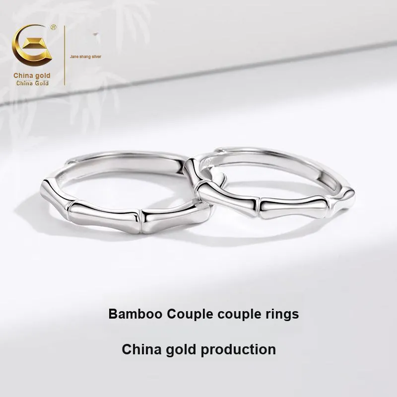 ZSY 999 Fine Silver Couple Rings Unisex-4