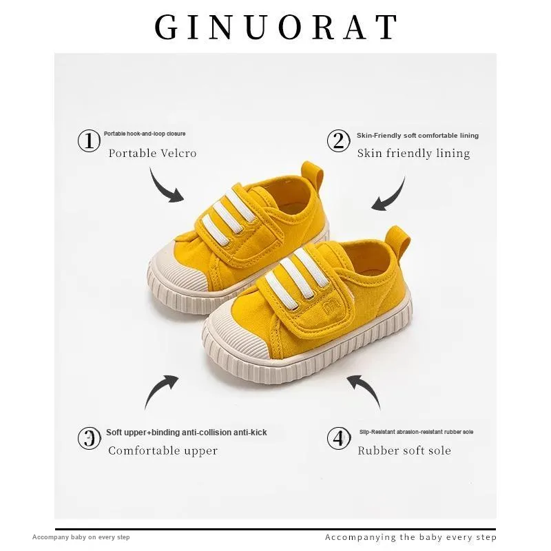 QINUOSHU Kids' Canvas Shoes Pre school-1