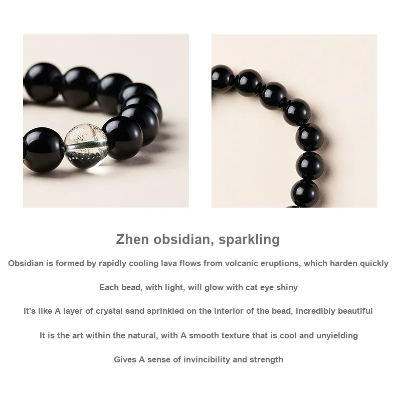 Topgirl Obsidian Bracelets Women's-6