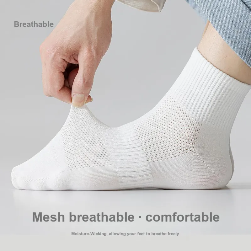 Gentle Welcome Mid Calf Socks Men's 5 Pack-4