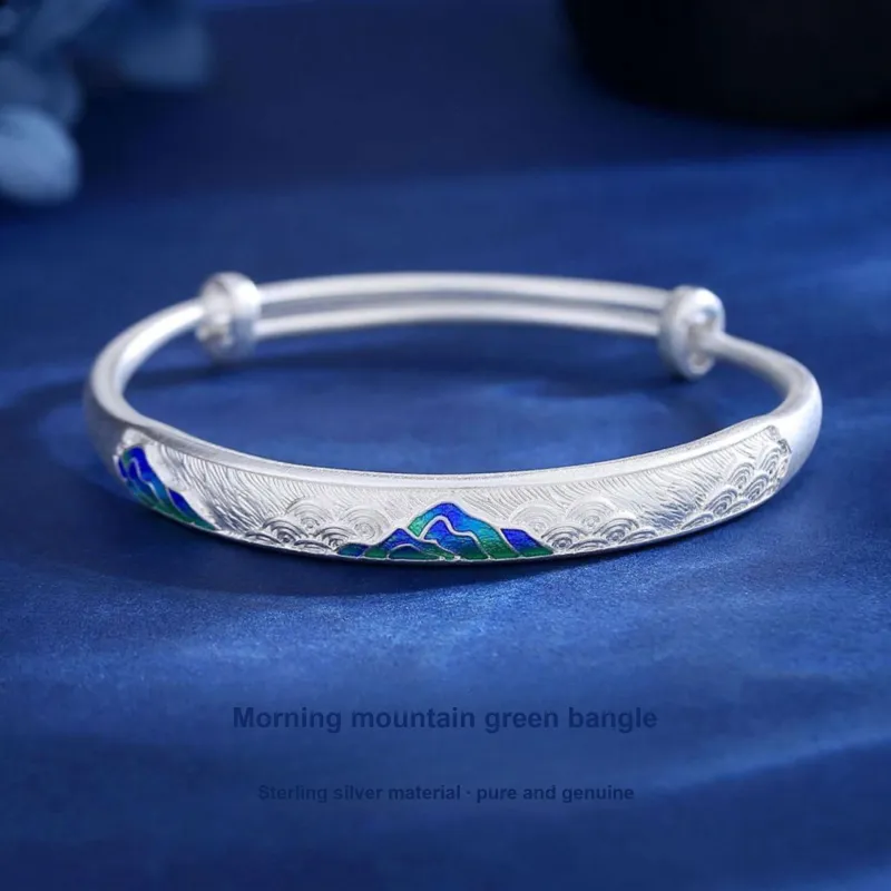 JINJI 999 Fine Silver Bangles Women's-1