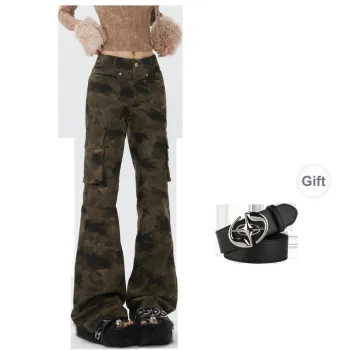 TH FABRICATE Cargo Pants Women's Comes With Belt