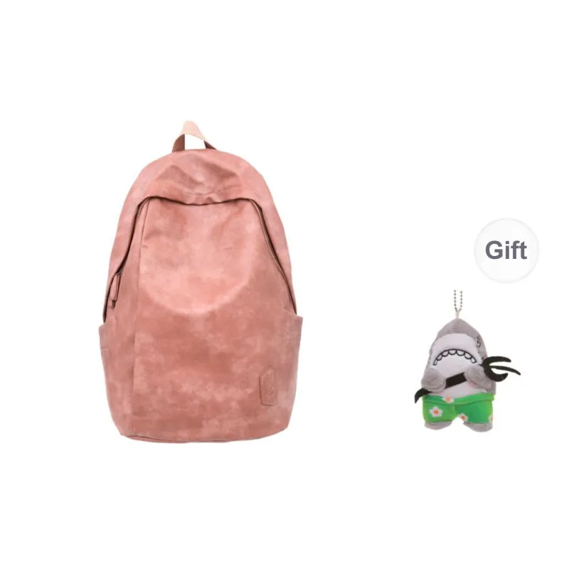Yalu PU Backpack Unisex White/Gray/Black/Pink/Army Green/Blue-14