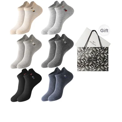 SEPTWOLVES Ankle Socks Summer Men's 6 Pairs Gift Box Packaged