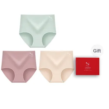 RED DRAGONFLY Cotton Panties Women's 3 Pack Gift Box Set