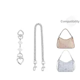 White Heart Four-Leaf Clover 15cm+Decorative Chain 45cm Set