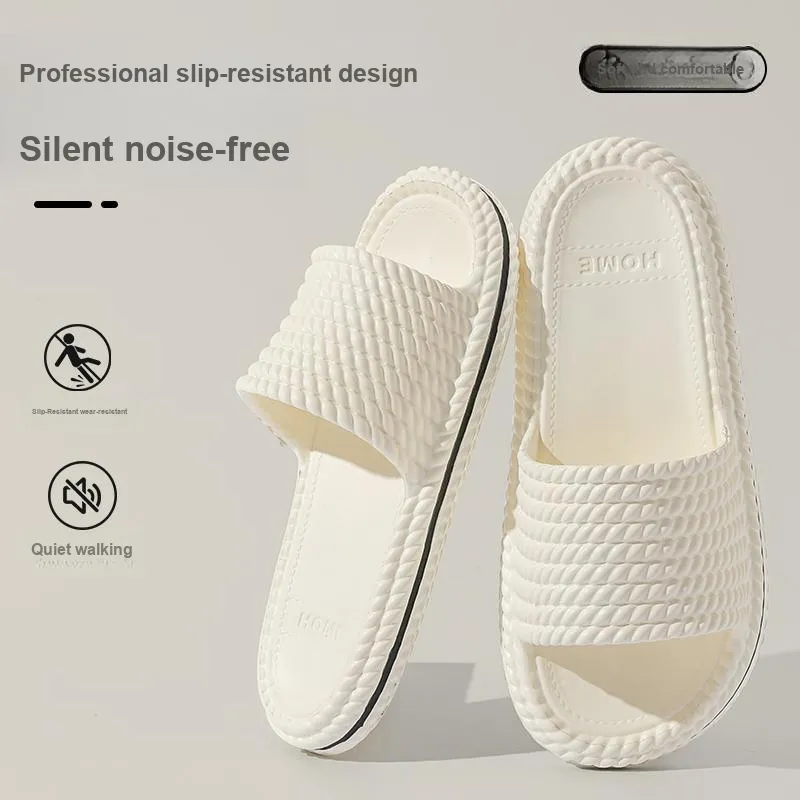 LUNNIFEIYA Platform Slippers Summer Home Indoor Bathing Slip Resistant Slippers-5