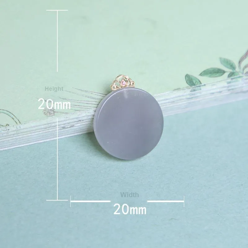 Ingenuity Hetian Jade Pendants Smoky Purple Unisex-2