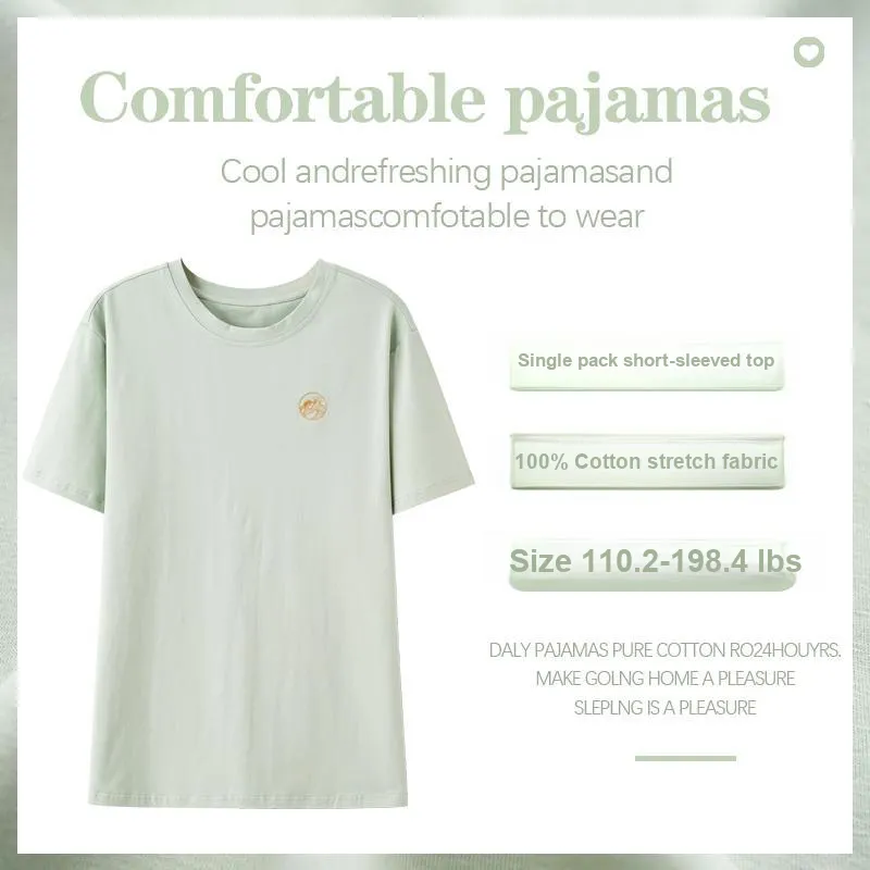 GOSO Pajama Tops Men's Aqua Green-1