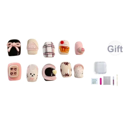 A Few More Cute Bouncy Повседневный Cropped False Nail Short Jump Color