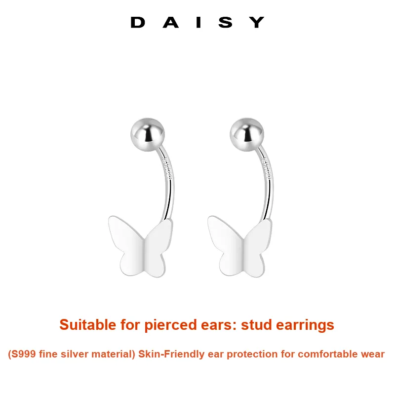 Daisy Dream Full Sterling Silver Stud Earrings Women's-2