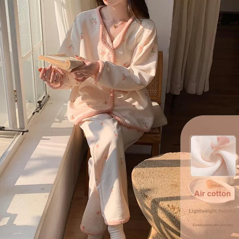 XIAFENYAN Pajama Set Women's Pink-3