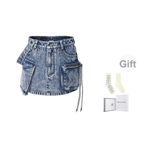 Charlie Luciano Джинсовые короткие юбки Женские
